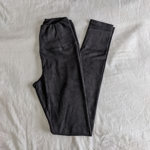 Aritzia Wilfred Free Daria Pant, Dark Charcoal Suede
